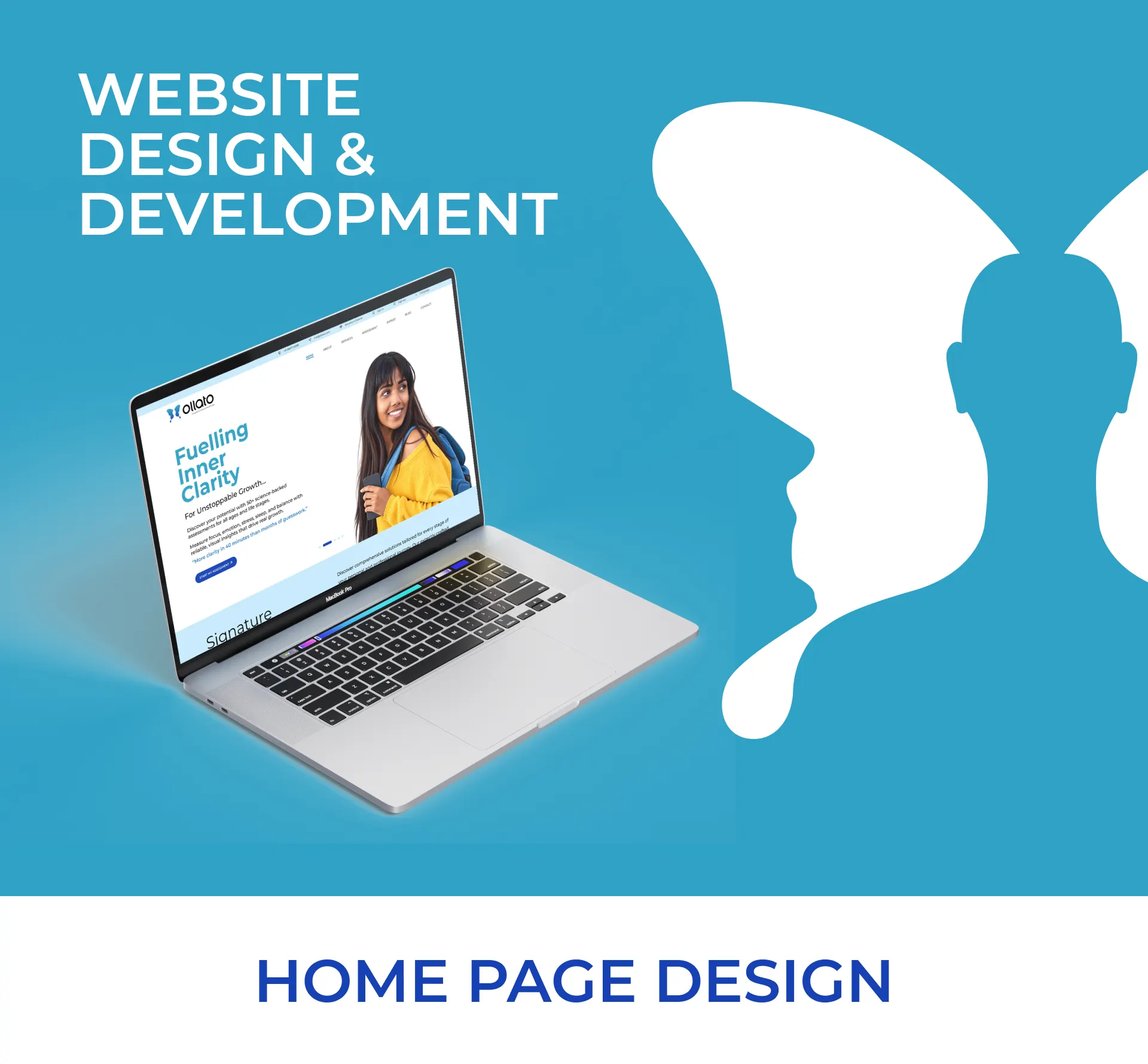 Ollato wellness website UI design and digital experience